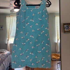 Vintage 90s Blue Lilly Pulitzer Sundress Size 4